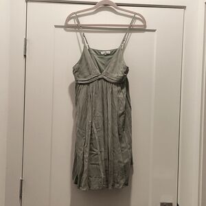 Green Spaghetti Strap Dress